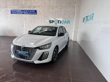 SPOTICAR Peugeot 208 1.2 Hybrid 110ch Allure E-dcs6 Occasion - Citadine Hybride Blanc Okénite (m) - Aurillac - 1204145569_1