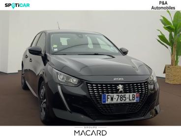 SPOTICAR Peugeot 208 1.5 Bluehdi 100ch S&s Allure Occasion - Citadine Diesel Noir Perla Nera (m) - Montauban - 1204154575_4