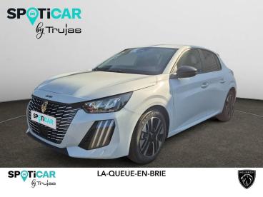 SPOTICAR Peugeot 208 Hybrid 110 Ch E-dcs6 Edition Occasion - Citadine Essence Blanc - La Queue En Brie - 1204171418_1