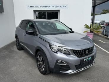 SPOTICAR Peugeot 3008 1.2 Puretech 130 Allure  Eat8 Occasion - Suv-4x4 Essence Gris Amazonite (m) - Quimper - 1203986375_3