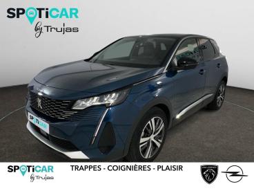 SPOTICAR Peugeot 3008 Puretech 130ch S&s Eat8 Allure Pack Occasion - Suv-4x4 Essence Bleu - Plaisir - 1204107140_1