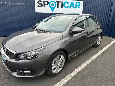 SPOTICAR Peugeot 308 Bluehdi 130 Eat8 Active Business Occasion - Berline Diesel Gris Foncé - Chemille - 1203654513_1