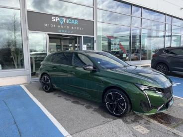 SPOTICAR Peugeot 308 E-308 156ch Batterie 54 Kwh Gt + Toit Ouvrant / Vi Occasion - Berline Electrique Vert Olivine (m) - Brest - 1203752655_1