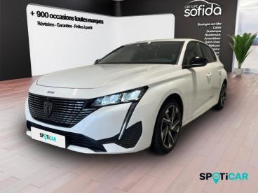 SPOTICAR Peugeot 308 1.2 Hybrid 136ch Allure E-dcs6 Occasion - Berline Hybride Blanc Okénite (m) - Henin beaumont - 1203770705_1