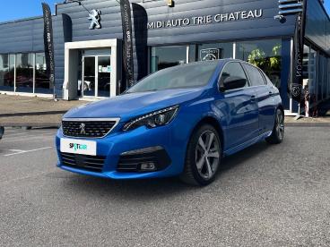 SPOTICAR Peugeot 308 1.2 Puretech 130ch S&s Gt Eat8 Occasion - Berline Essence Bleu Vertigo - Trie ChÂteau - 1203916594_1