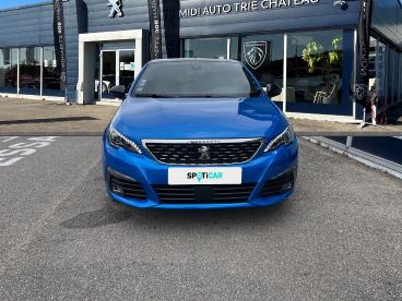SPOTICAR Peugeot 308 1.2 Puretech 130ch S&s Gt Eat8 Occasion - Berline Essence Bleu Vertigo - Trie ChÂteau - 1203916594_2