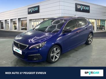 SPOTICAR Peugeot 308 1.2 Puretech 130ch S&s Gt Line Occasion - Berline Essence Bleu Magnetic - Normanville - 1204015538_1