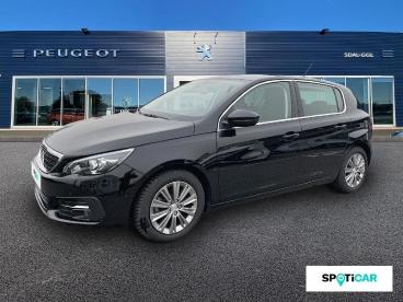 SPOTICAR Peugeot 308 1.2 Puretech 130 Allure / Navigation + Car Play + Occasion - Berline Essence Noir Perla Nera - Limoges - 1204185133_1