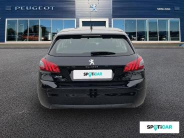SPOTICAR Peugeot 308 1.2 Puretech 130 Allure / Navigation + Car Play + Occasion - Berline Essence Noir Perla Nera - Limoges - 1204185133_5