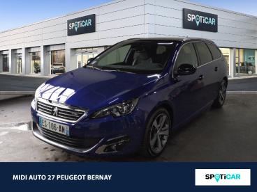 SPOTICAR Peugeot 308 Sw 1.2 Puretech 130ch Gt Line S&s Occasion - Break Essence Bleu Magnetic - Bernay - 1203079676_1