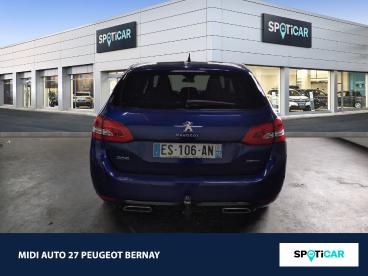 SPOTICAR Peugeot 308 Sw 1.2 Puretech 130ch Gt Line S&s Occasion - Break Essence Bleu Magnetic - Bernay - 1203079676_5
