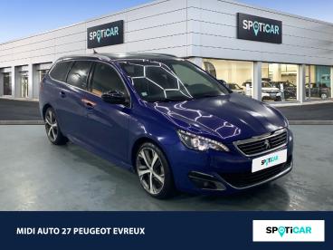 SPOTICAR Peugeot 308 Sw 1.2 Puretech 130ch Gt Line S&s Occasion - Break Essence Bleu Magnetic - Normanville - 1203726831_3