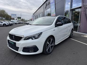 SPOTICAR Peugeot 308 Sw Bluehdi 130 Eat8 S&s Sw Gt Line Occasion - Break Diesel Blanc - Tresses - 1203763067_1