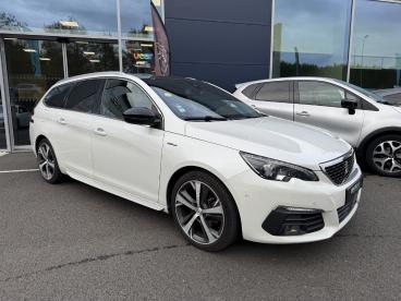SPOTICAR Peugeot 308 Sw Bluehdi 130 Eat8 S&s Sw Gt Line Occasion - Break Diesel Blanc - Tresses - 1203763067_3