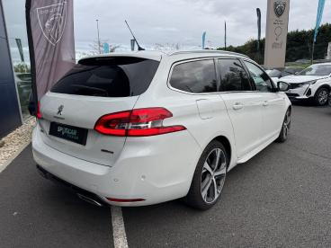 SPOTICAR Peugeot 308 Sw Bluehdi 130 Eat8 S&s Sw Gt Line Occasion - Break Diesel Blanc - Tresses - 1203763067_5