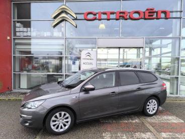 SPOTICAR Peugeot 308 Sw 1.2 Puretech 110ch Style S&s Occasion - Break Essence Gris Aluminium - Ploemeur - 1203911224_1