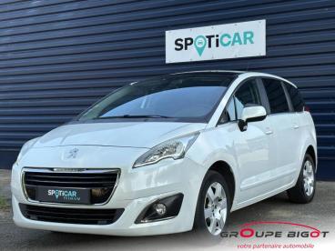 SPOTICAR Peugeot 5008 1.6 Bluehdi 120ch Allure S&s 7pl Occasion - Suv-4x4 Diesel Blanc Banquise - Mer - 1203567604_1