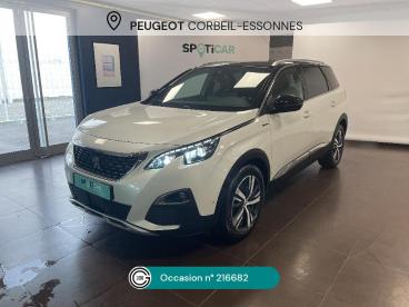 SPOTICAR Peugeot 5008 1.2 Puretech 130ch S&s Bvm6 Gt Line Occasion - Suv-4x4 Essence Blanc - Corbeil Essonnes - 1203962889_1