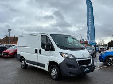 SPOTICAR Peugeot Boxer 330 L1h1 2.0 Bluehdi 130 Premium Occasion - Utilitaire Diesel Blanc Banquise - Illzach - 1203872497_1