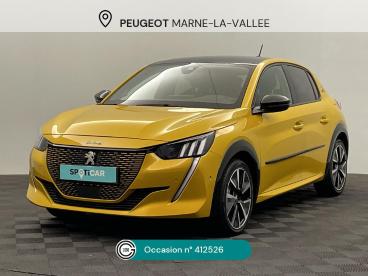 SPOTICAR Peugeot 208 E-208 50 Kwh 136ch Gt Occasion - Citadine Electrique Teinte M. Jaune Faro - Montevrain - 1203543593_1