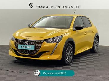 SPOTICAR Peugeot 208 E-208 50 Kwh 136ch Style Occasion - Citadine Electrique Jaune Clair - Montevrain - 1203675016_1