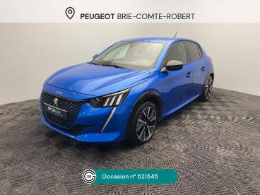SPOTICAR Peugeot 208 E-208 50 Kwh 136ch Gt Pack Occasion - Citadine Electrique Bleu Clair - Brie comte robert - 1203783833_1
