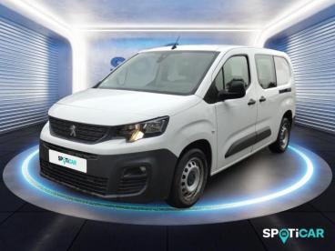 SPOTICAR Peugeot Partner Standard 1000kg Bluehdi 130ch S&s Asphalt Eat8 Occasion - Utilitaire Diesel Blanc Icy - Bethune - 1203752673_1