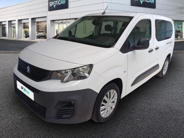 SPOTICAR Peugeot Partner Long Bluehdi 100ch S&s Cabine Approfondie Bvm5 Pro Occasion - Utilitaire Diesel Blanc - Saint Malo - 1204040479_1