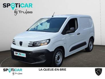 SPOTICAR Peugeot Partner E-partner Fourgon M 800 Kg 136 Ch Batterie 54 Kwh Occasion - Utilitaire Electrique Blanc - La Queue En Brie - 1204164337_1