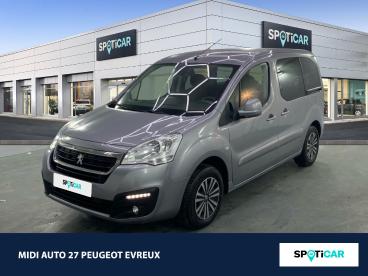 SPOTICAR Peugeot Partner Tepee 1.2 Puretech Active S&s Occasion - Familiale Essence Gris Artense - Normanville - 1203731003_1