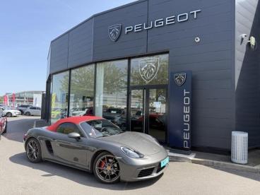 SPOTICAR Porsche Boxster 718 2.5 350ch S Pdk Euro6 Occasion - Coupé-cabriolet Essence Gris Quartz Métallisé - Arpajon - 1204065451_2