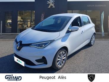 SPOTICAR Renault Zoe R110 Zen Occasion - Citadine Electrique Blanc - Ales - 1203724433_1