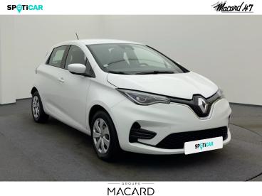 SPOTICAR Renault Zoe E-tech Zen Charge Normale R110 Achat Integral - 21 Occasion - Citadine Electrique Blanc Glacier - Bias - 1203828146_3