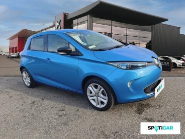 SPOTICAR Renault Zoe Intens Charge Normale R90 Occasion - Citadine Electrique Bleu Foudre - Montauban - 1203855955_3