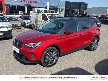 SPOTICAR Seat Arona 1.0 Tsi 110ch Copa Occasion - Citadine Essence Rouge Passion/toit Noir Minuit Métal - Saint Memmie - 1203591326_1