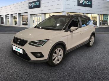 SPOTICAR Seat Arona 1.6 Tdi 95ch Start/stop Urban Euro6d-t 102g Occasion - Citadine Diesel Blanc Candy/toit Noir Minuit - Laxou - 1203743876_1