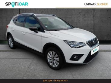 SPOTICAR Seat Arona 1.0 Ecotsi 115ch Start/stop Xcellence Occasion - Citadine Essence Blanc Candy/toit Noir Minuit - Longuenesse - 1204027684_1