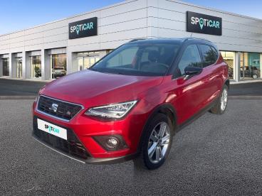 SPOTICAR Seat Arona 1.6 Tdi 95ch Start/stop Urban Euro6d-t Occasion - Citadine Diesel Rouge Désir/toit Noir Minuit - Bourgoin Jallieu - 1204203389_1