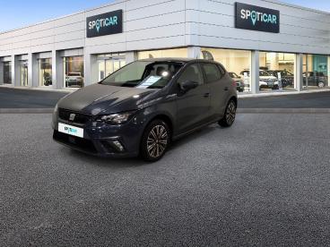 SPOTICAR Seat Ibiza 1.0 Mpi 80 Ch S/s Bvm5 Urban Occasion - Citadine Essence Gris - Ennetieres-en-weppes - 1203893927_1