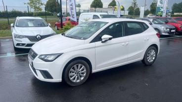 SPOTICAR Seat Ibiza 1.0 Mpi 80 Ch S/s Bvm5 Style Occasion - Citadine Essence Blanc - Herlin Le Sec - 1204079835_1