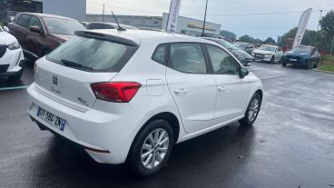 SPOTICAR Seat Ibiza 1.0 Mpi 80 Ch S/s Bvm5 Style Occasion - Citadine Essence Blanc - Herlin Le Sec - 1204079835_5