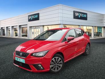 SPOTICAR Seat Ibiza 1.0 Ecotsi 95 Urban Occasion - Citadine Essence Rouge - Vert Saint Denis - 1204221723_1