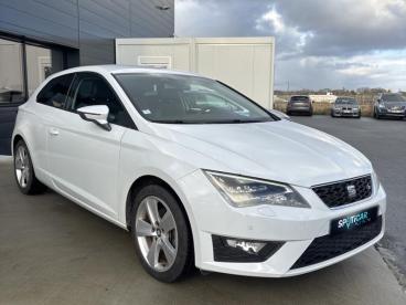 SPOTICAR Seat Leon 2.0 Tdi 150ch Fap Fr Start&stop Occasion - Berline Diesel Blanc Nevada - Ploneour Lanvern - 1203794581_2