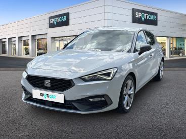 SPOTICAR Seat Leon 1.5 Etsi 150ch Fr Dsg7 Occasion - Berline Hybride Blanc Nevada Métallisée - Seynod - 1203805177_1