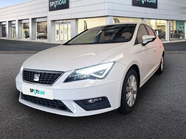 SPOTICAR Seat Leon 1.0 Tsi 115ch Style 105g Occasion - Berline Essence Blanc Candy - Bollene - 1204244506_1