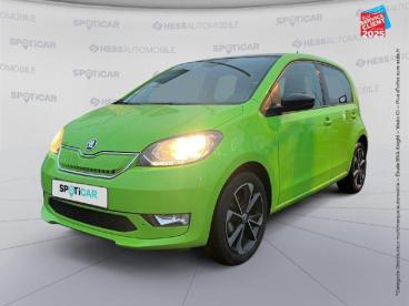 SPOTICAR Skoda Citigo Electrique 83ch Ambition 5p Sieges Chauf Occasion - Citadine Electrique Vert Kiwi - Hirson - 1203764398_1