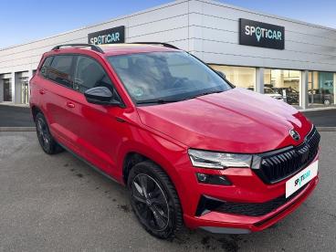 SPOTICAR Skoda Karok Karoq 2.0 Tdi 150ch Scr Sportline 4x2 Dsg7 Occasion - Suv-4x4 Diesel Rouge Velvet Métallisée Premium - Orvault - 1203762362_3