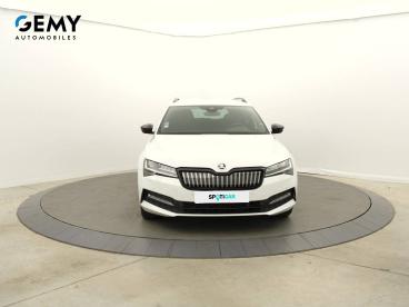 SPOTICAR Skoda Superb Combi 1.4 Tsi Phev 218 Ch Dsg6 Sportline Occasion - Break Hybride Rechargeable Blanc - Pontivy - 1203694269_2