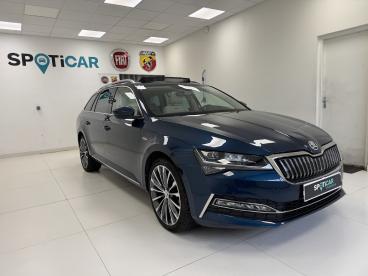 SPOTICAR Skoda Superb 1.4 Tsi Phev 218ch Dsg6 Laurin & Klement Occasion - Break Hybride Rechargeable Bleu - Yvetot - 1203702151_2