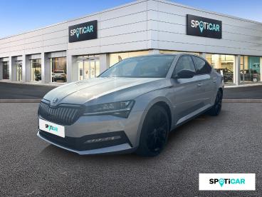 SPOTICAR Skoda Superb 1.4 Tsi Phev 218 Ch Dsg6 Sportline Occasion - Berline Hybride Rechargeable Gris - Frejus - 1203731840_1